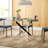 Glass Top Metal Base Dining Table-1272766672-1294526641