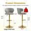 Chaise de bar rotative moderne réglable 4 pièces
