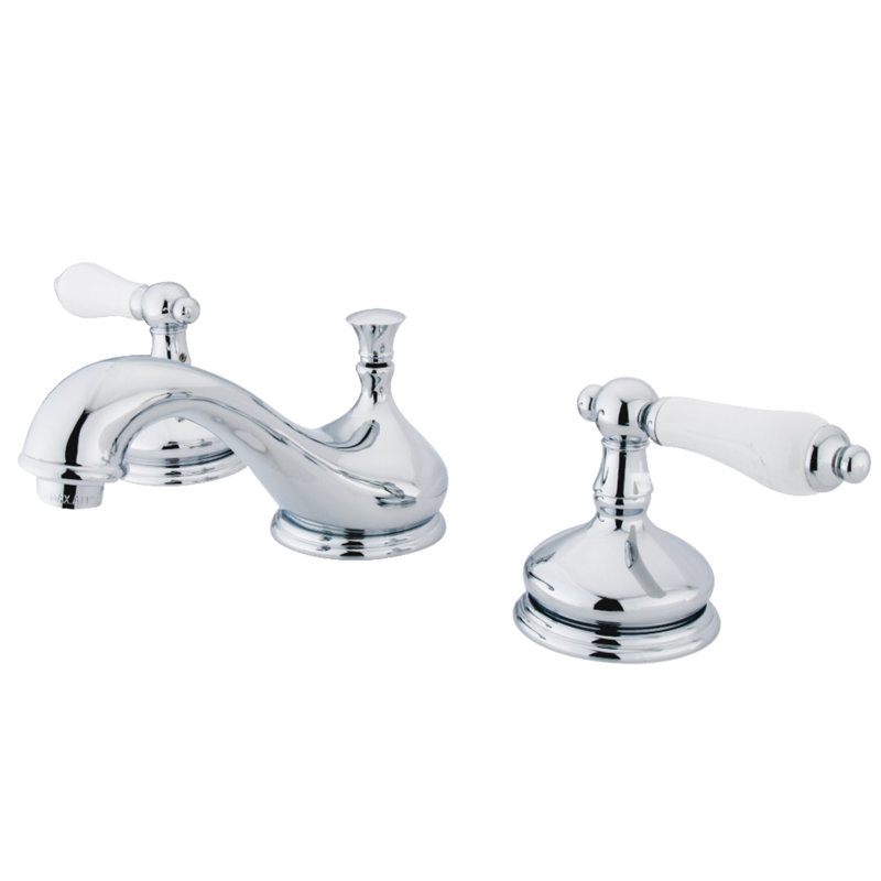 Robinet de salle de bain espacé Kingston, Chrome poli
