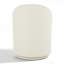 Integrated Barrel Armless Swivel Fabric Dining Chair-346110832