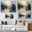 «Moonlight Saiboat Collage Horizon I», art mural de bateau à voile-119712846-119712886