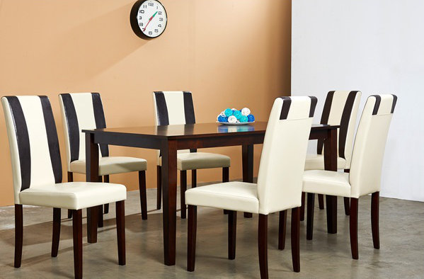 Savana Solid Wood Top Four Leg Dining Set