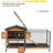 Shelbie Weather Resistant Portable Rabbit Hutch with Ramp