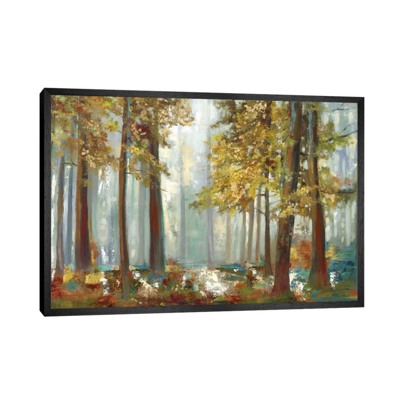 Upon The Leaves by Allison Pearce - Painting on Canvas, Black Framed Canvas, 152.5 cm H x 101.5 cm W