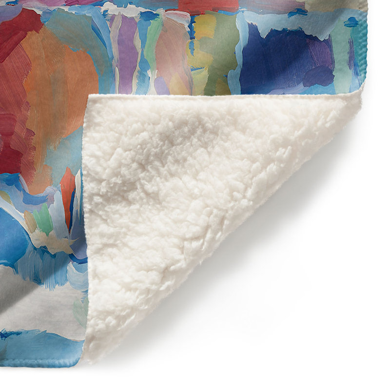 Couverture sherpa doux reflection of beauté, l 68 po x L 80 po