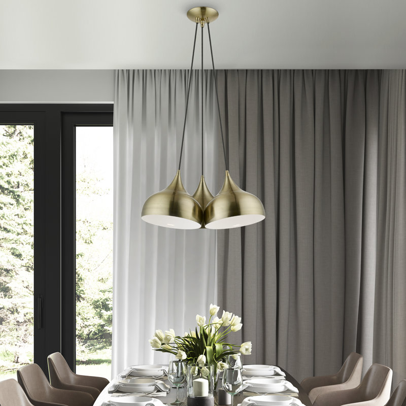 Chassitty 3 - Light Antique Brass Pendant