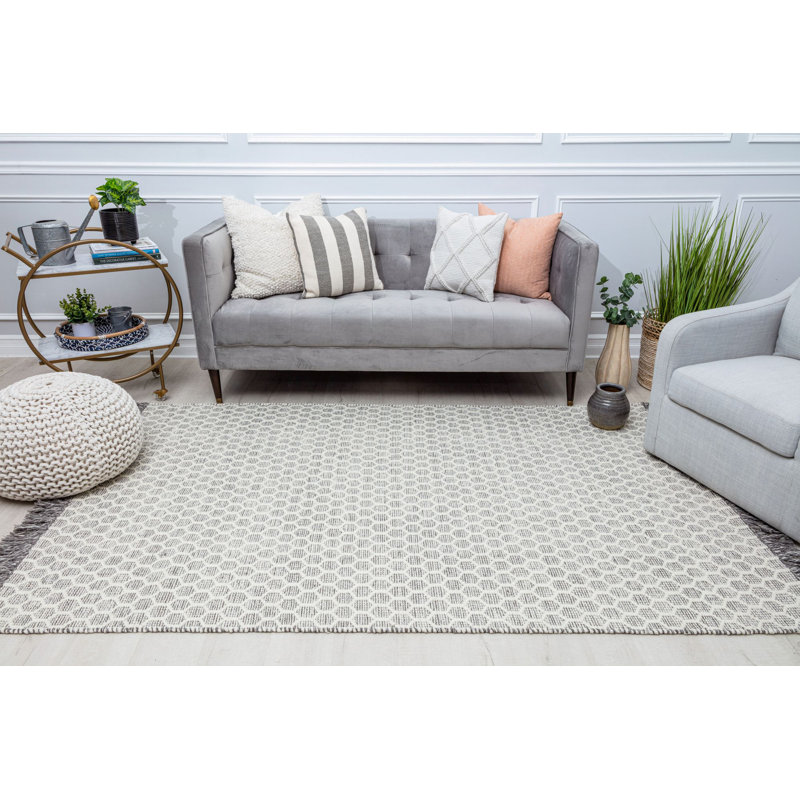 Tapis nid d'abeille Rhys, Rectangle 5 pi x 7 pi