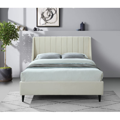 Eva Upholstered Low Profile Platform Bed