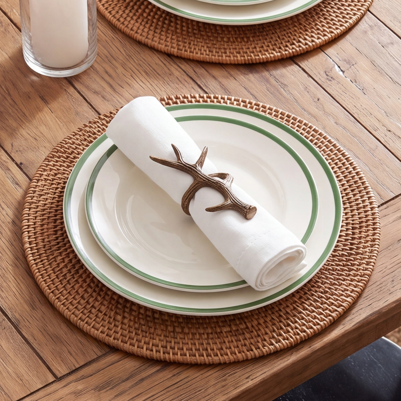 Aluminum Napkin Ring, Bronze