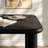 Alvia 72" Rectangular Oak Wood Dining Table in Black-123650110