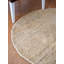 Tapis rond Heller en jute Sumak noué à la main, écologique et uni - 183 x 183 cm, couleur camel, motif uni, poils longs, fibre naturelle, tapis intérieur/extérieur fait main pour salon, chambre-844246508