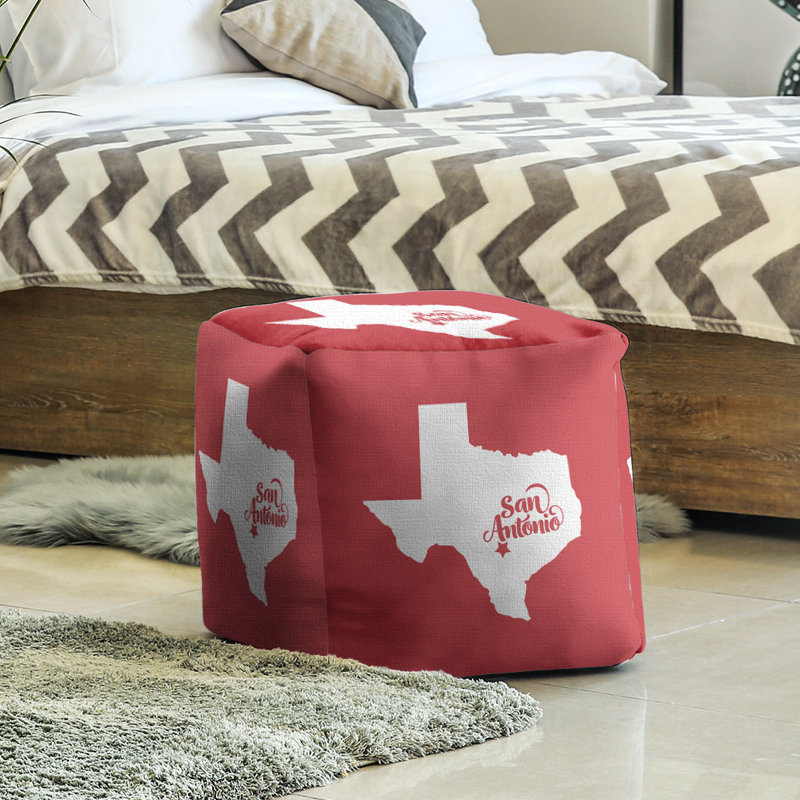 Repose-pieds cube san antonio texas, Rouge