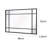 Rectangle Metal Window Pane Mirror-1085167167