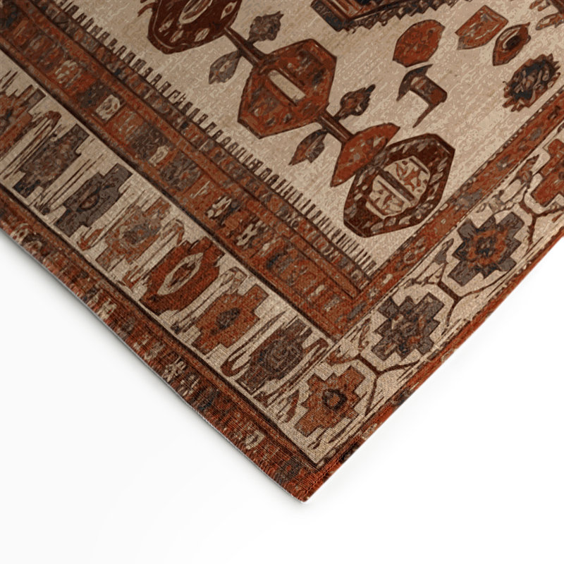 Tapis turc intérieur et extérieur brun, Rectangulaire 3 pi x 5 pi
