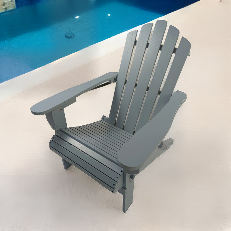 Outdoor Or Indoor Children Adirondack Chair, Outdoor Chair, Gray