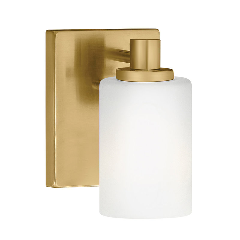 Karlie 1 - Light Bath Sconce, Lacquered Brass