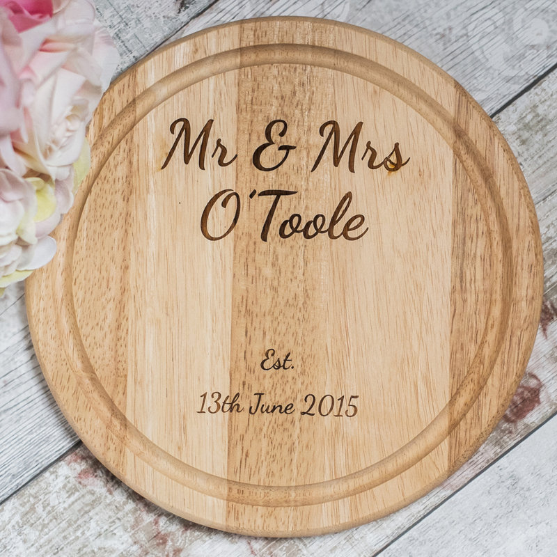 Mr And Mrs Personalised Chopping Board, Yes