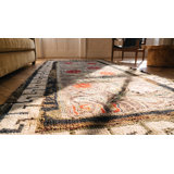 Antique American Hooked Small Scatter Size Wool & Cotton Gray Rug