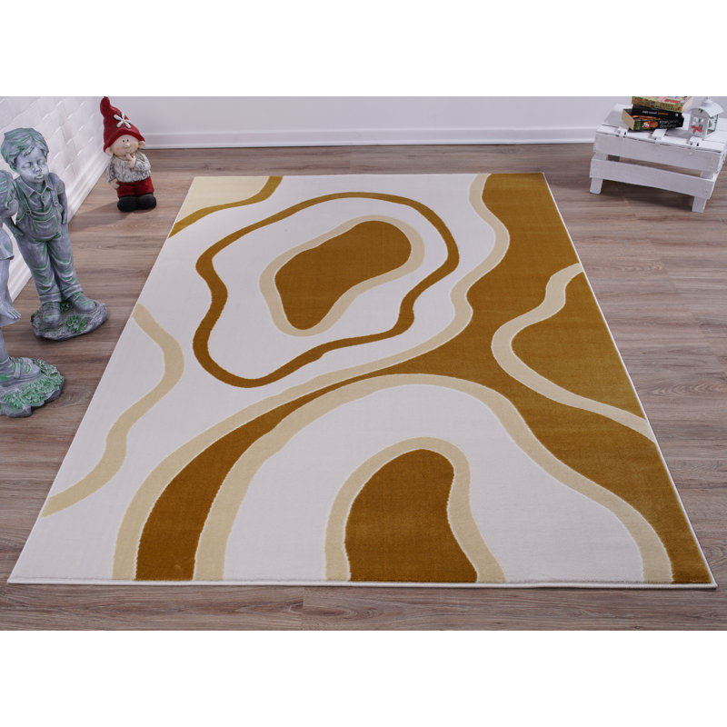 Frison Abstract Indoor Rug, Rectangle 3'11" x 5'7"