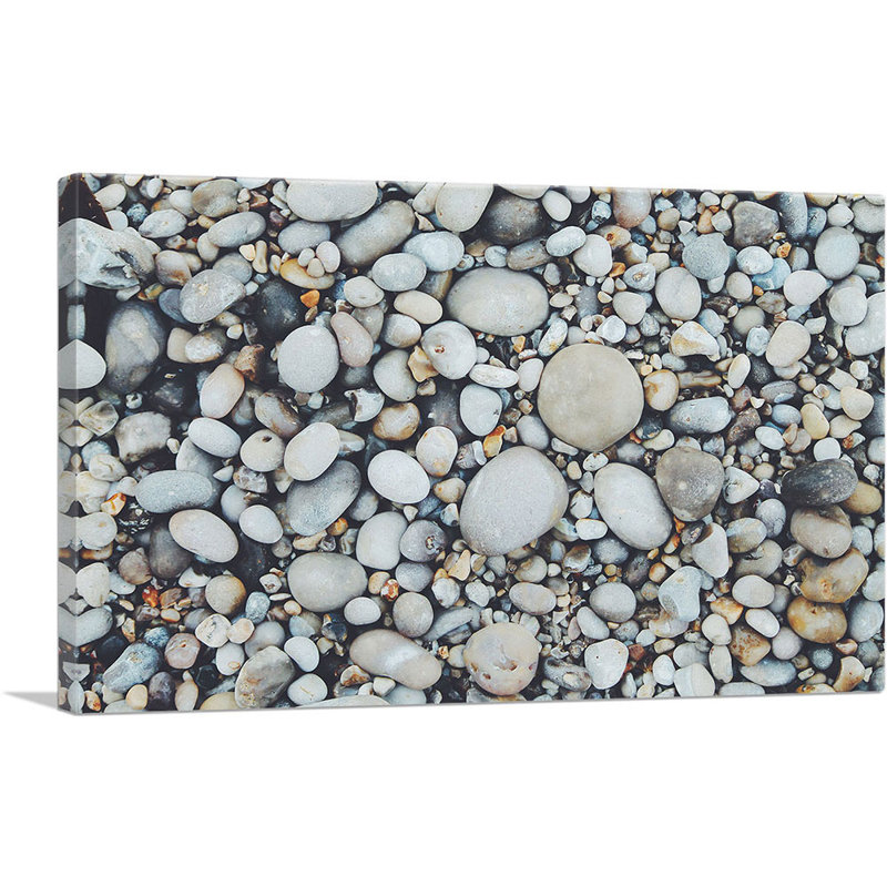 Beach Rocks Home Decor - reproduction de photo sur toile tendue, H 26 po x l 40 po x P 0,75 po