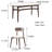 Rock Plate Dining Table And Chair Combination Rectangular 35.43'' W Dining Set-105006525