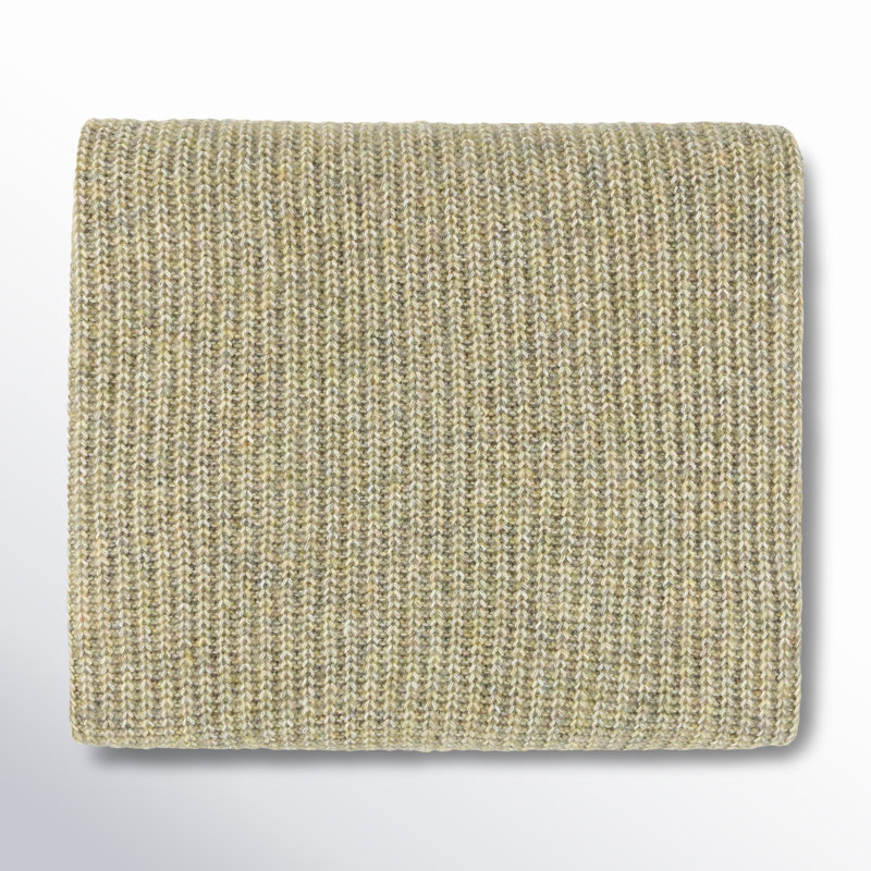 Jamilla Knitted Throw Blanket, Cognac