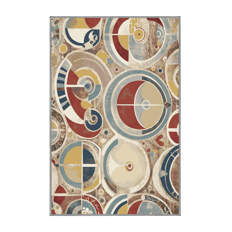 Lively Spin Rug, Round 8'