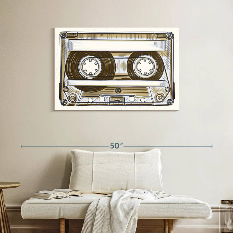 Abarca Audio Cassette, 26" H x 39" W