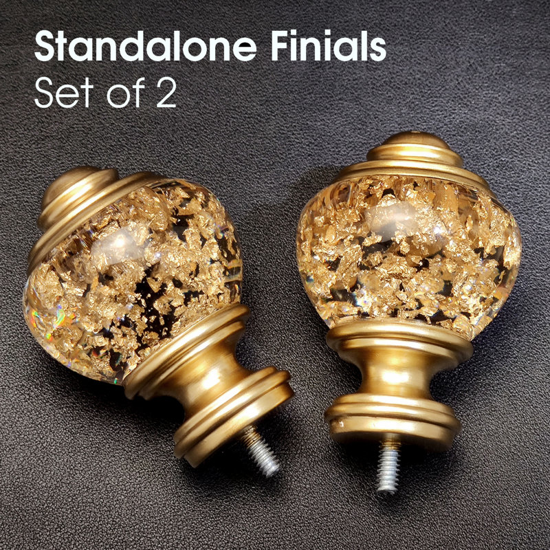 Veatch Resin 2.5'' Finial, Gold