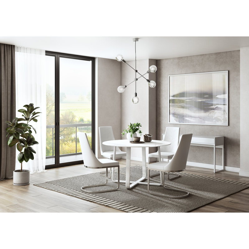 Janelle Upholstered Dining Chair, White