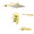 Gold Complete Shower System With Rough In-Valve-125374868