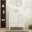 Meuble-lavabo moderne avec porte à fermeture douce et grande armoire de rangement-1284849255
