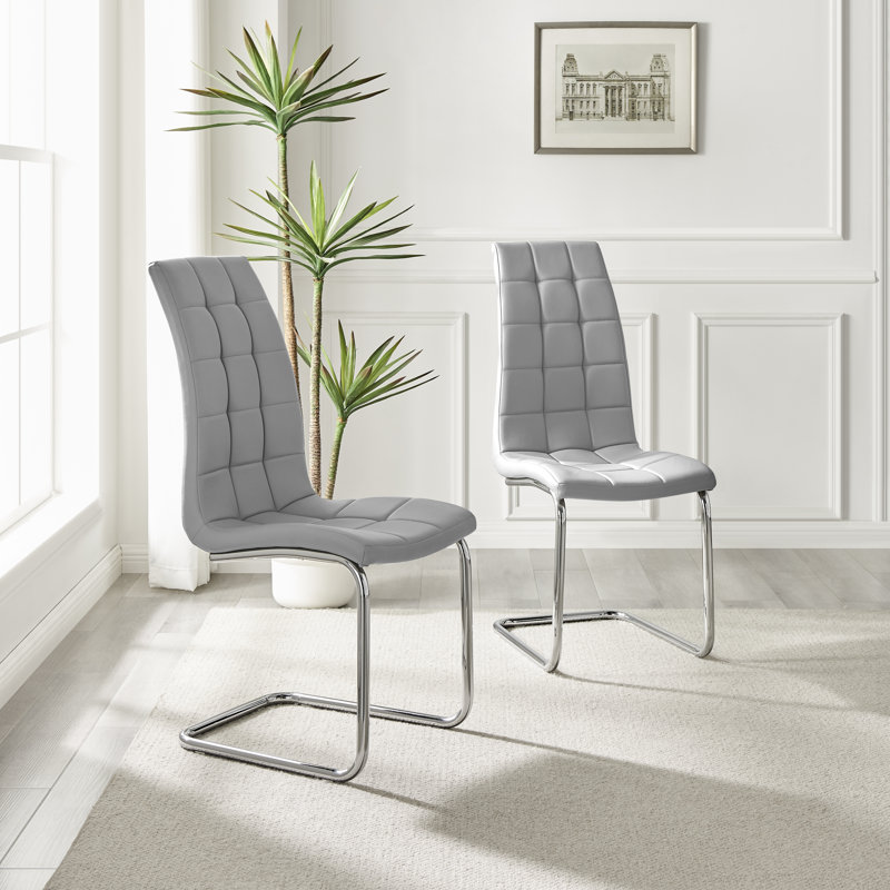 Chaises de salle à manger Eubanks, Gris