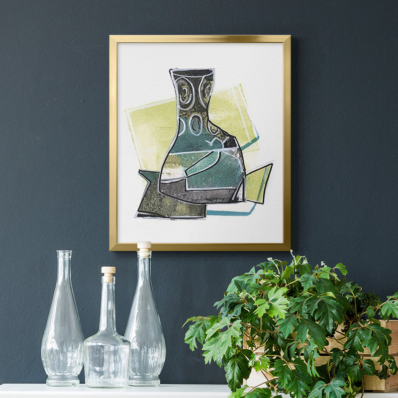 Jubilee Jugs I, toile encadrée de qualité supérieure - prête à être accrochée, Or, H 24 po x l 20 po