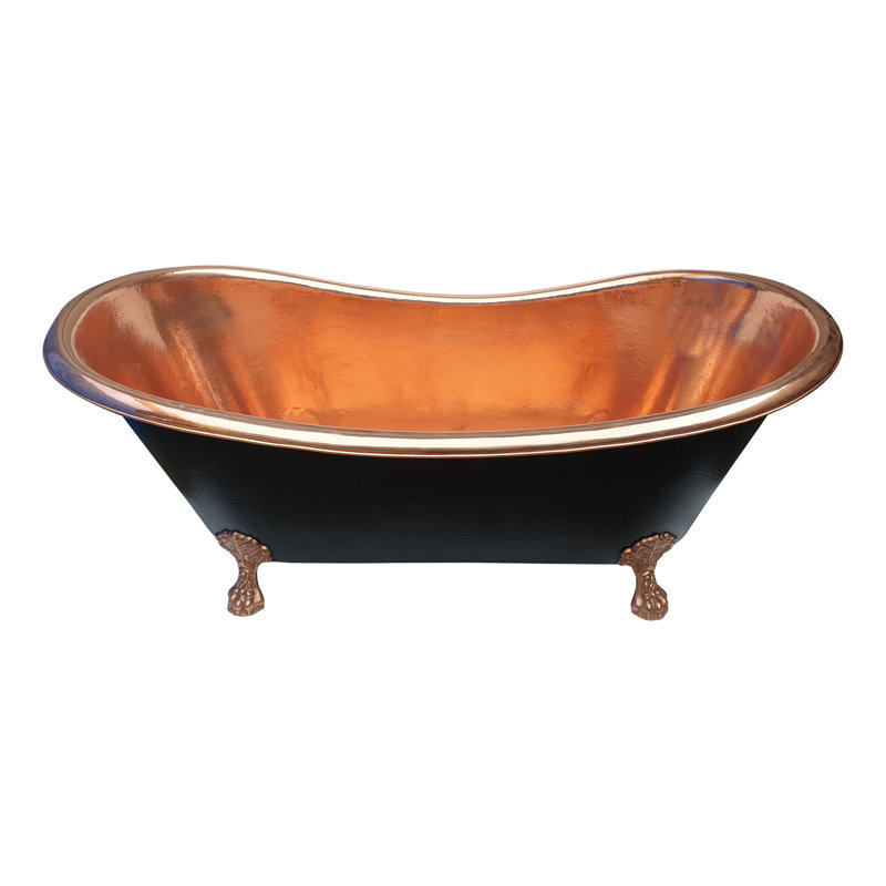 1828mm x 762mm Freestanding Soaking Copper Bathtub