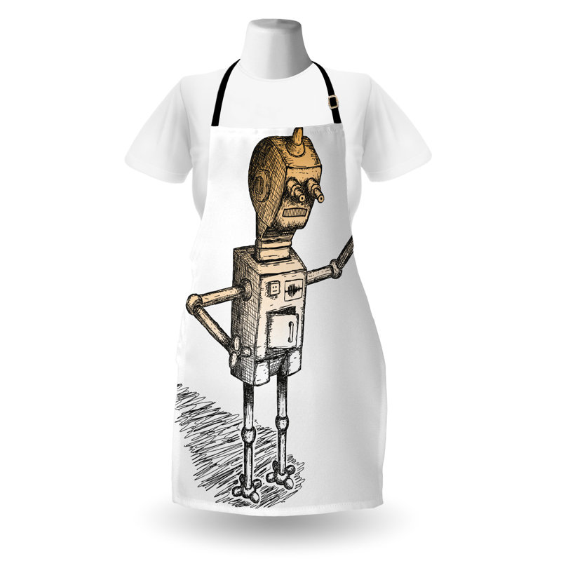 No Pattern Bib Apron