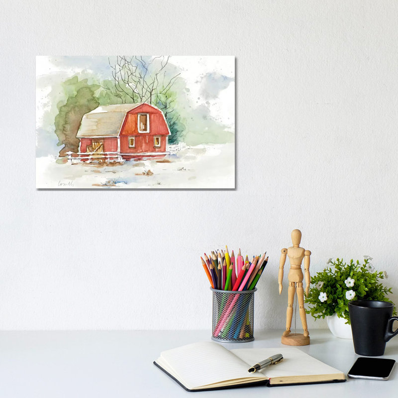 Holiday Town Ii by Lanie Loreth - Wrapped Canvas Gallery-Wrapped Canvas Giclée, 20.32 cm H x 30.48 cm W