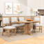Ensemble de salle à manger de ferme 5 pièces avec table extensible et 4 chaises rembourrées pour la salle à manger-787592529-787592530