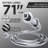 Rain Shower Head and Wide Showerhead Combo-115171265