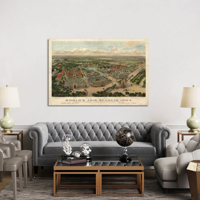 St. Louis World's Fair, 1904 by Vintage Apple Collection - Wrapped Canvas Print