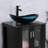 21" Stained Glass Bathroom Vessel Sink-107519602