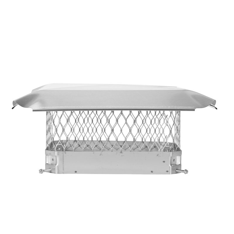 Bouchon de cheminée coulissant en acier Gussie, 9 po x 13 po