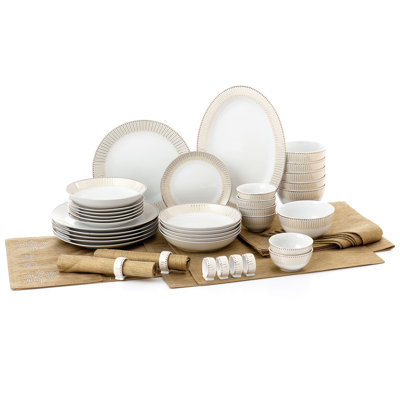 Waterside 50pc Gold Radiance Combo Dinner Set