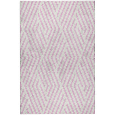 Premium Machine Washable Dream Shag ADS550 Geometric Rug