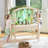 Guidecraft Kids' Sensory System Table and Canopy: Sand and Water Activity Table with Easy-to-Clean Bin, Arch and Chalkboard