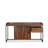 Sanor Rectangular Writing Desk in Walnut and Sandy Black