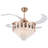 Jillyn 4 - Blade Crystal Ceiling Fan with Remote Control and Light Kit Included