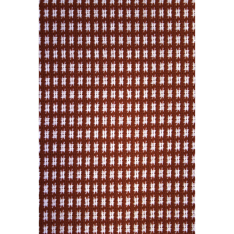 Nappe châtaigne en coton à 100 % Gingham, 70 po x 52 po, Rouge