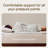 Coop Home Goods Essence Down Alternative Mattress Topper Full, Plush Baffle Box with 2-Inch Gusset Design-127459419