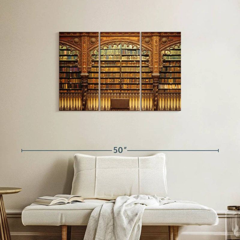 Lilie Old Library, 24" H x 38" W